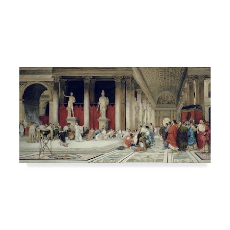 Trademark Fine Art Virgilio Mattoni De La Fuente 'The Baths Of Caracalla' Canvas Art, 12x24 BL02282-C1224GG